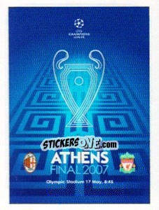 Sticker Poster Athens Final 2007 - UEFA Champions League 2010-2011 n. 560 - Panini