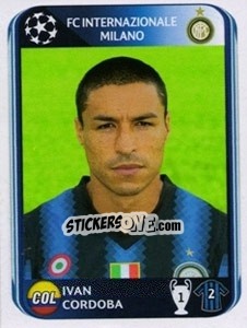 Sticker Ivan Cordoba - UEFA Champions League 2010-2011 n. 9 - Panini