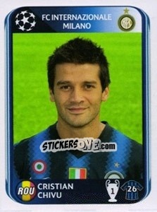 Sticker Cristian Chivu - UEFA Champions League 2010-2011 n. 10 - Panini