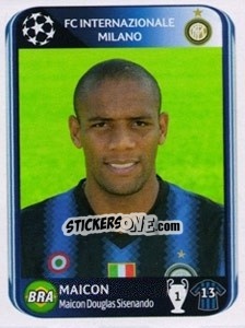 Sticker Maicon - UEFA Champions League 2010-2011 n. 12 - Panini