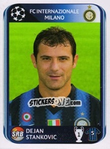 Sticker Dejan Stankovic - UEFA Champions League 2010-2011 n. 16 - Panini
