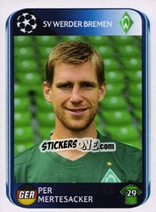Sticker Per Mertesacker - UEFA Champions League 2010-2011 n. 24 - Panini