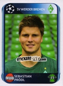 Sticker Sebastian Prodl - UEFA Champions League 2010-2011 n. 29 - Panini