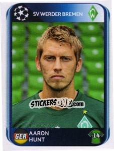 Sticker Aaron Hunt - UEFA Champions League 2010-2011 n. 34 - Panini