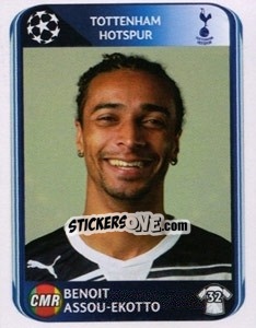 Sticker Benoit Assou-Ekotto - UEFA Champions League 2010-2011 n. 44 - Panini