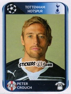 Sticker Peter Crouch - UEFA Champions League 2010-2011 n. 54 - Panini
