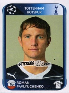 Sticker Roman Pavlyuchenko - UEFA Champions League 2010-2011 - Panini