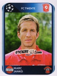 Figurina Marc Janko - UEFA Champions League 2010-2011 - Panini