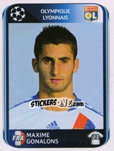 Sticker Maxime Gonalons - UEFA Champions League 2010-2011 - Panini