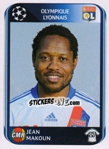 Sticker Jean Makoun - UEFA Champions League 2010-2011 - Panini