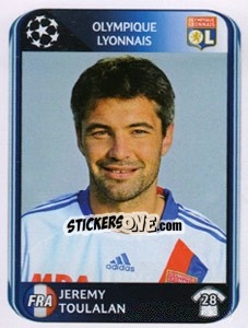 Sticker Jeremy Toulalan - UEFA Champions League 2010-2011 n. 82 - Panini