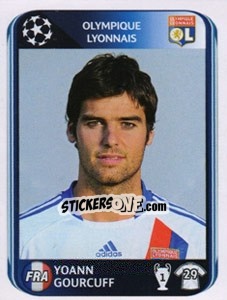 Sticker Yoann Gourcuff - UEFA Champions League 2010-2011 n. 85 - Panini