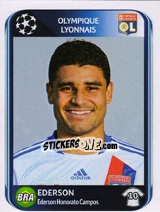 Figurina Ederson - UEFA Champions League 2010-2011 - Panini