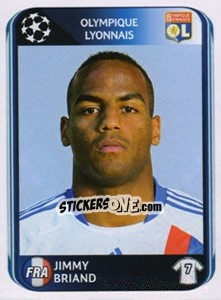 Sticker Jimmy Briand - UEFA Champions League 2010-2011 n. 87 - Panini