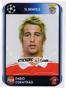 Sticker Fábio Coentrão - UEFA Champions League 2010-2011 n. 92 - Panini