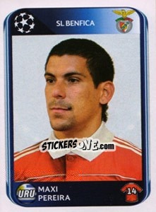Sticker Maxi Pereira - UEFA Champions League 2010-2011 n. 95 - Panini