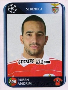 Sticker Ruben Amorim - UEFA Champions League 2010-2011 n. 97 - Panini