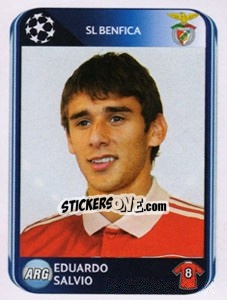 Sticker Eduardo Salvio - UEFA Champions League 2010-2011 n. 103 - Panini