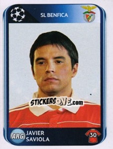 Sticker Javier Saviola - UEFA Champions League 2010-2011 n. 106 - Panini