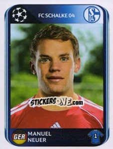 Sticker Manuel Neuer - UEFA Champions League 2010-2011 n. 108 - Panini