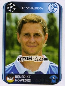 Sticker Benedikt Höwedes - UEFA Champions League 2010-2011 n. 109 - Panini