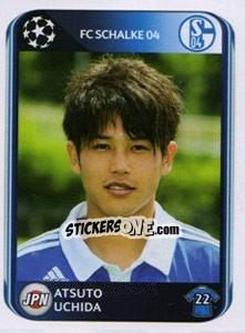 Sticker Atsuto Uchida - UEFA Champions League 2010-2011 n. 110 - Panini