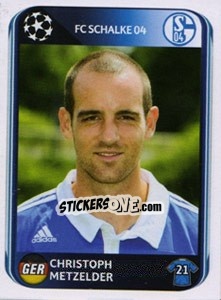 Sticker Christoph Metzelder - UEFA Champions League 2010-2011 n. 111 - Panini
