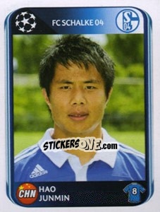 Cromo Hao Junmin - UEFA Champions League 2010-2011 - Panini