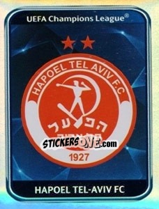 Sticker Hapoel Tel-Aviv FC Badge - UEFA Champions League 2010-2011 n. 124 - Panini