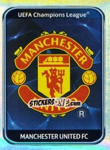 Sticker Manchester United FC Badge - UEFA Champions League 2010-2011 n. 141 - Panini