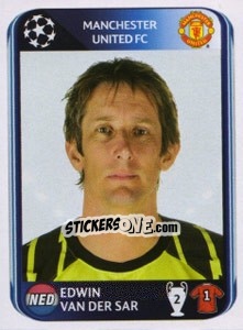 Sticker Edwin van der Sar - UEFA Champions League 2010-2011 n. 142 - Panini
