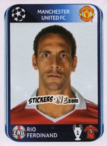 Figurina Rio Ferdinand - UEFA Champions League 2010-2011 - Panini