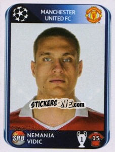 Sticker Nemanja Vidic - UEFA Champions League 2010-2011 - Panini