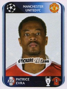 Sticker Patrice Evra - UEFA Champions League 2010-2011 n. 146 - Panini