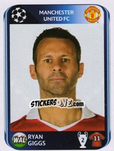 Sticker Ryan Giggs - UEFA Champions League 2010-2011 n. 149 - Panini