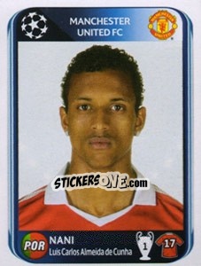 Sticker Nani - UEFA Champions League 2010-2011 n. 151 - Panini