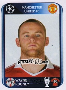 Sticker Wayne Rooney - UEFA Champions League 2010-2011 n. 157 - Panini
