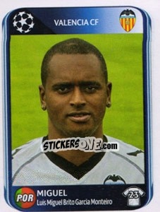 Figurina Miguel - UEFA Champions League 2010-2011 n. 164 - Panini