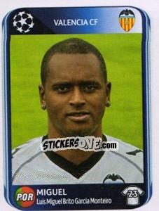 Cromo Miguel - UEFA Champions League 2010-2011 - Panini