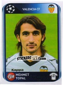 Sticker Mehmet Topal - UEFA Champions League 2010-2011 n. 168 - Panini