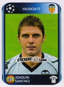 Cromo Joaquin Sanchez - UEFA Champions League 2010-2011 - Panini