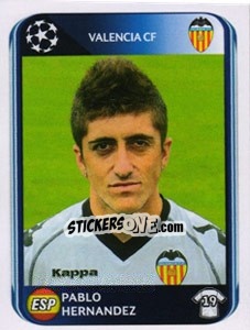 Figurina Pablo Hernandez - UEFA Champions League 2010-2011 - Panini