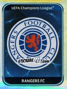 Sticker Rangers FC Badge - UEFA Champions League 2010-2011 - Panini