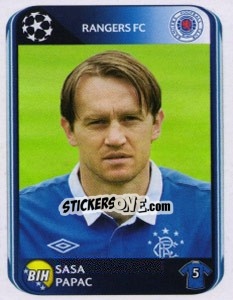 Cromo Sasa Papac - UEFA Champions League 2010-2011 - Panini