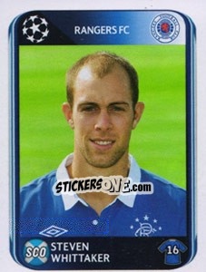 Sticker Steven Whittaker - UEFA Champions League 2010-2011 n. 181 - Panini