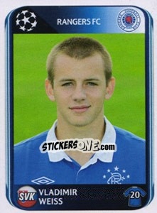 Sticker Vladimir Weiss - UEFA Champions League 2010-2011 n. 182 - Panini