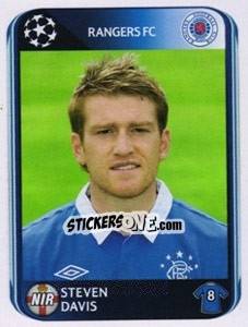 Sticker Steven Davis - UEFA Champions League 2010-2011 n. 183 - Panini
