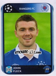 Sticker John Fleck - UEFA Champions League 2010-2011 n. 186 - Panini