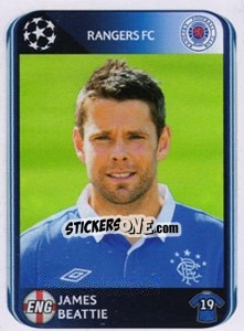 Cromo James Beattie - UEFA Champions League 2010-2011 n. 190 - Panini