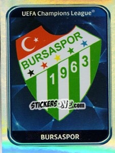 Cromo Bursaspor Badge - UEFA Champions League 2010-2011 - Panini